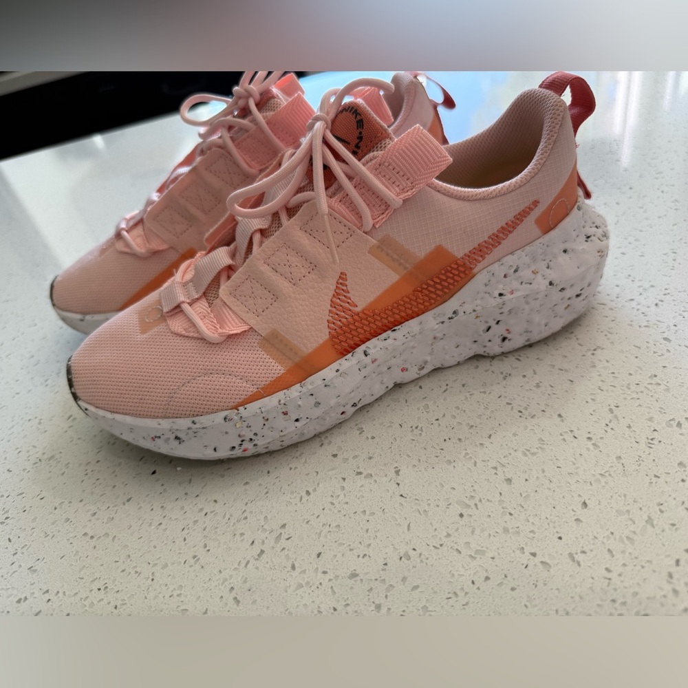Nike Women's Vibrant Pink and Orange Sneakers
